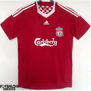 Liverpool 2008-2009 Retro Domácí Dres Krátký Rukáv